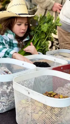 Girl choosing her purchase